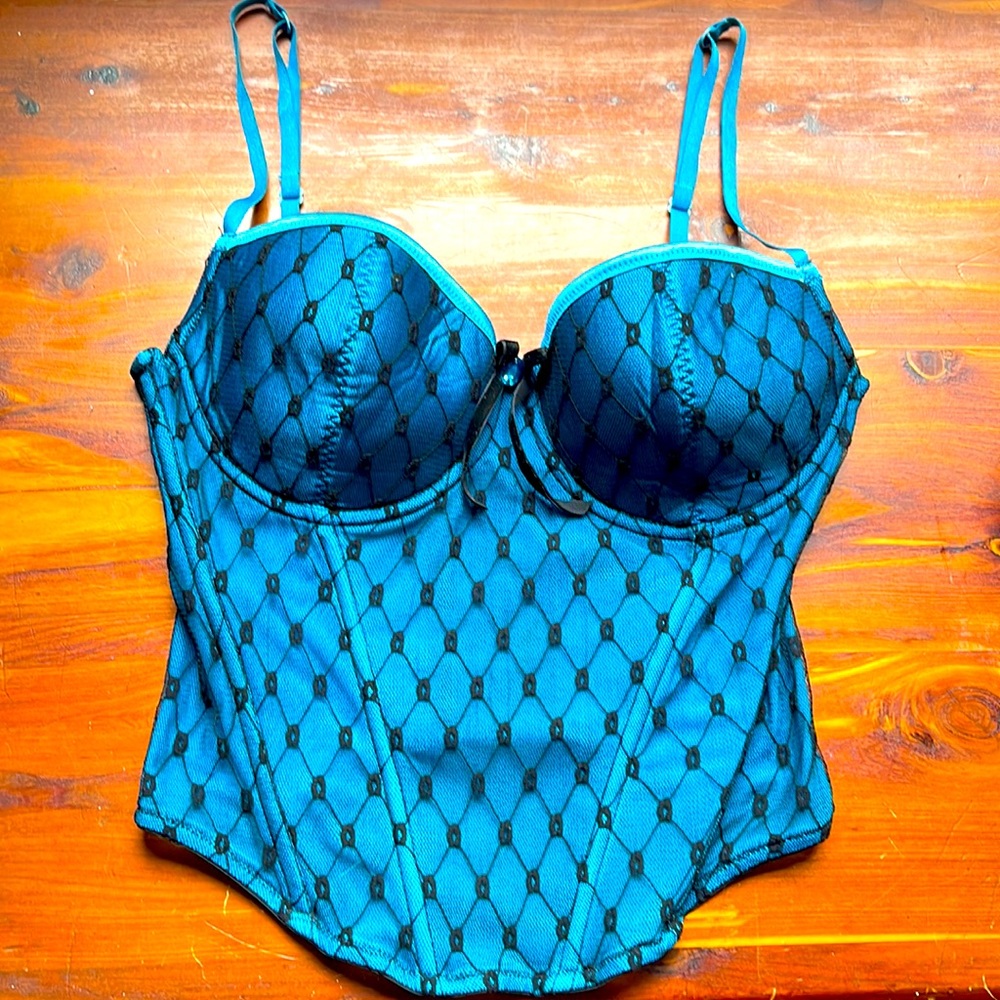Sexy little thing, blue corset